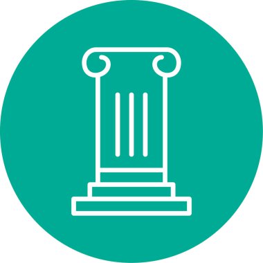 Sütun. Web simgesi basit illüstrasyon