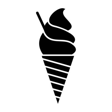dondurma simgesi, vektör illüstrasyonu 