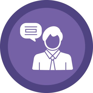 Bir insan simgesinin vektör illüstrasyonu