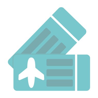 Bilet. Web simgesi basit illüstrasyon