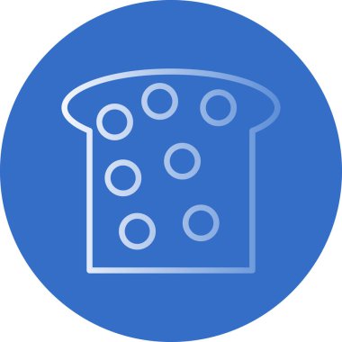 Ekmek simgesi, vektör illüstrasyonu 