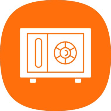 Güvenli simge, vektör illüstrasyonu 