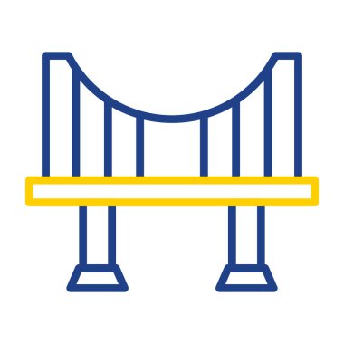 Köprü simgesi vektör illüstrasyonu