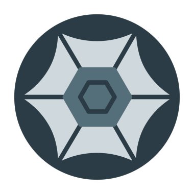 düz futbol topu simgesi, vektör illüstrasyonu