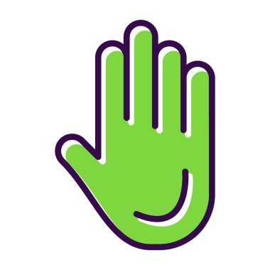 El simgesinin vektör illüstrasyonu 