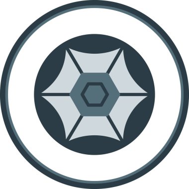 düz futbol topu simgesi, vektör illüstrasyonu