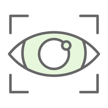 Göz simgesi, vektör illüstrasyonu