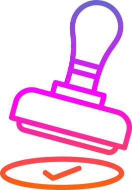 Damga web simge vektör çizim