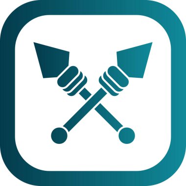 Mızrak logo vektör illüstrasyonu