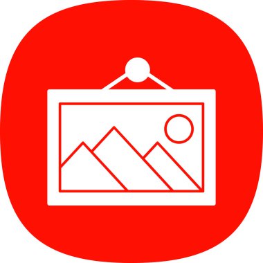 vektör illüstrasyonu, resim resminin simgesi