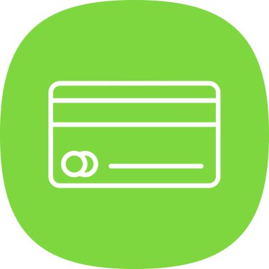 Kredi kartı ikonu. vektör illüstrasyonu 