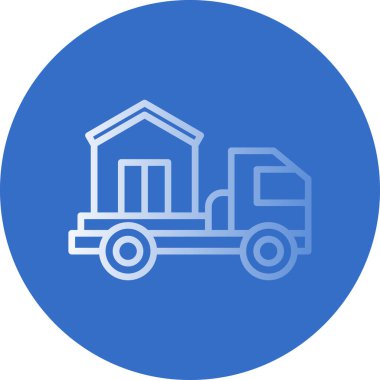 teslimat veya kargo kamyonu simgesi 