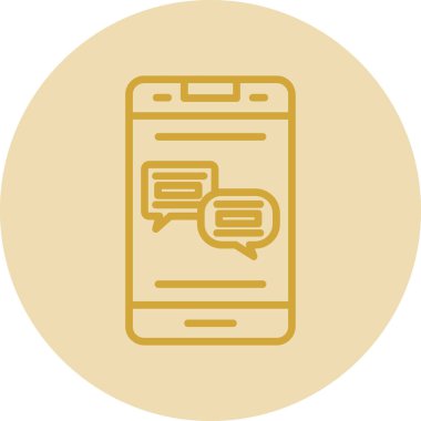 Grafik düz konuşma baloncukları simgesi, vektör illüstrasyonu