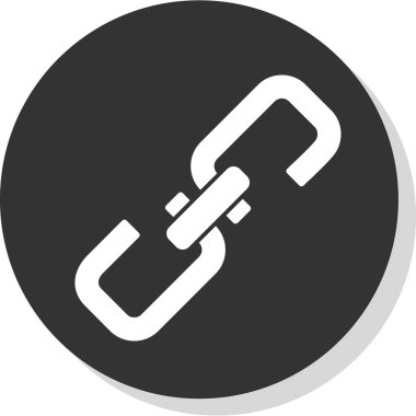 düz bağlantı vektör simgesi düz simgesi