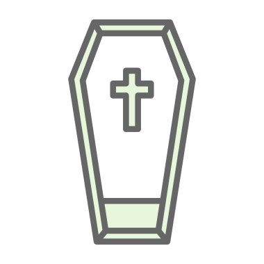 tabut ağ simgesi vektör illüstrasyonu