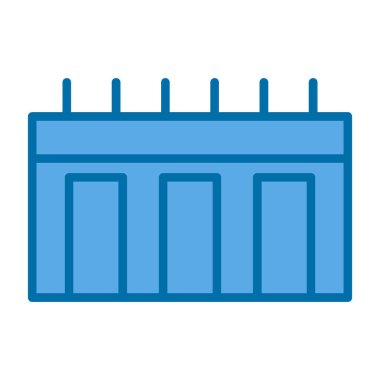 kabuk vektörü ince çizgi simgesi