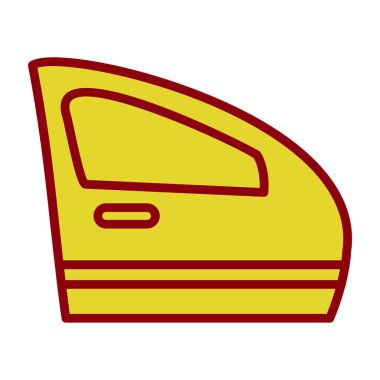 Araba kapısı. Web simgesi basit illüstrasyon