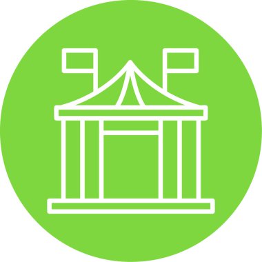 Sirk çizgisi vektör simgesi