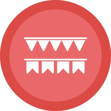 Dekoratif bayrakların vektör çizimi