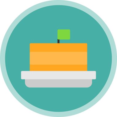 kek ikonu vektör illüstrasyonu