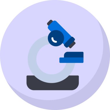 mikroskop simgesi, vektör illüstrasyonu basit tasarım