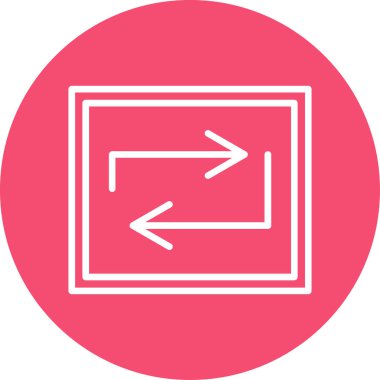 Web simgesi, vektör illüstrasyonunu tekrarla