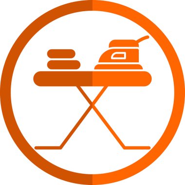 Demir tahta düz simge, vektör çizimi basit tasarım