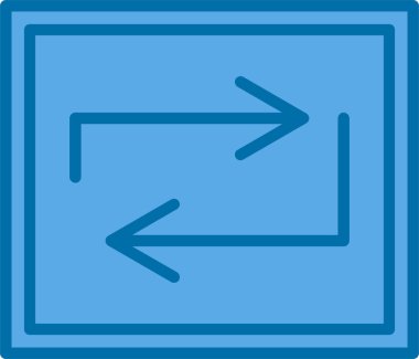 Web simgesi, vektör illüstrasyonunu tekrarla