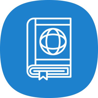 Pasaport web simgesi vektör illüstrasyonu