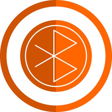 Bluetooth Web simgesi basit illüstrasyon 
