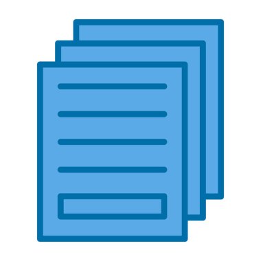 belge vektör renk çizgisi simgesi