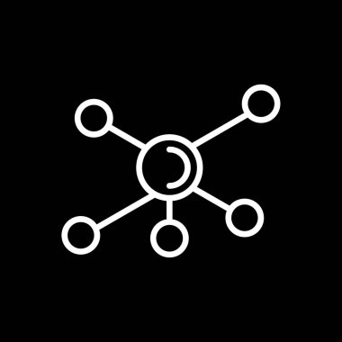 bağlantı simgesi vektörü. düz simge sembolü.
