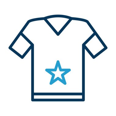 t-shirt simgesi veya logo izole edilmiş işaret sembolü çizimi