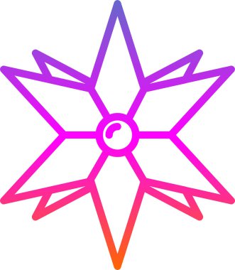 Pusula. Web simgesi basit illüstrasyon