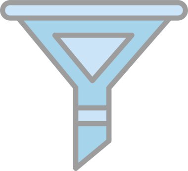 modada izole edilmiş arkaplanda huni simgesi 