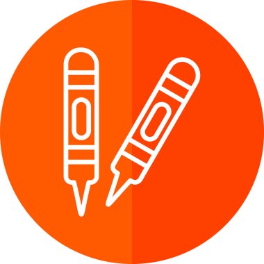 Boya kalemi simge vektör çizim