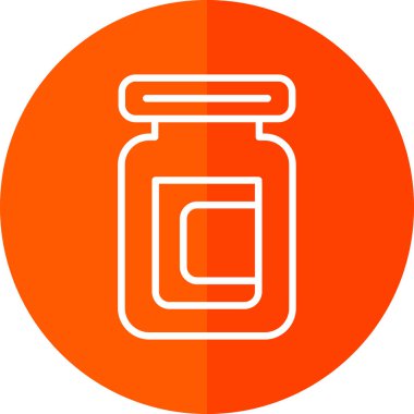 İlaç. Web simgesi basit illüstrasyon