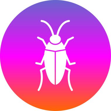 Hamamböceği web simgesi ana hatları vektörü 