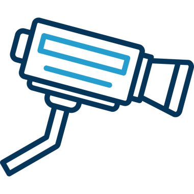 CCTV kamerası. Web simgesi basit illüstrasyon