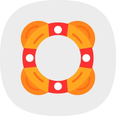 Hayat kurtarıcı. Web simgesi basit illüstrasyon