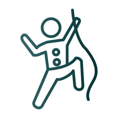 Web simgesi vektör illüstrasyonuna tırmanılıyor