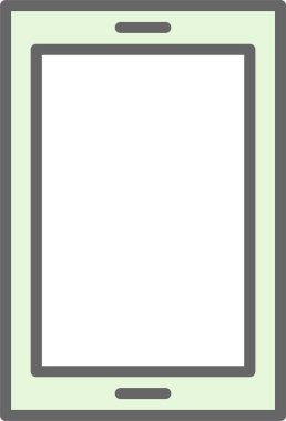 Arkaplanda akıllı telefon simgesi izole edildi. Web sitesi, uygulama, cep telefonu sembolü ve akıllı telefon logosu için son moda telefon şablonu