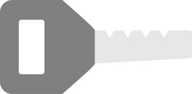 anahtar simgesi, vektör illüstrasyonu basit tasarım