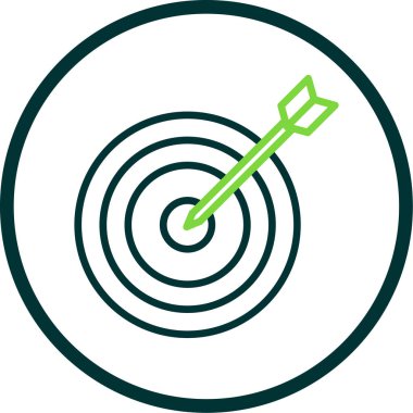 Hedef. Web simgesi basit illüstrasyon