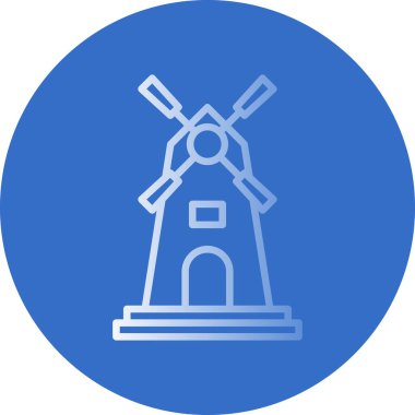 Yel değirmeni simgesi, vektör biçimi