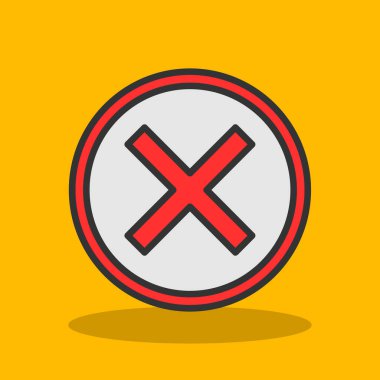 Haç. Web simgesi basit illüstrasyon