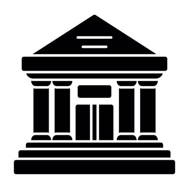 Adliye simgesinin düz çizimi