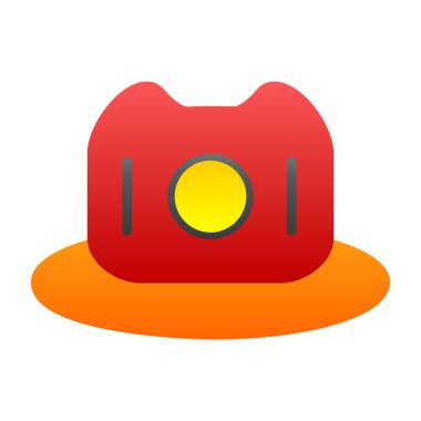 Şapka simgesi. Şapka vektör simgesi web için basit örnek