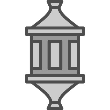 Cami simgesi vektör illüstrasyonu