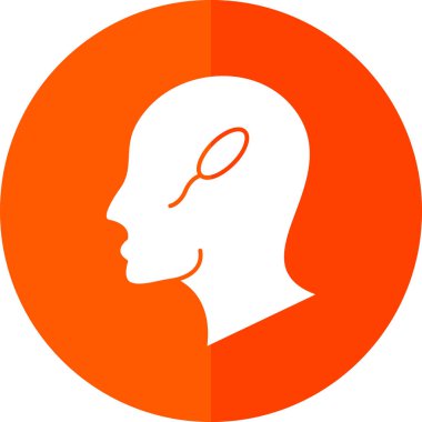 vektör kadın baş simgesi